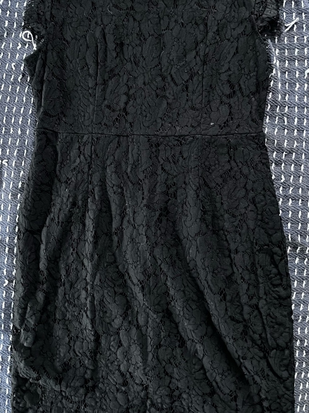 Lace  Mini Dress in Black